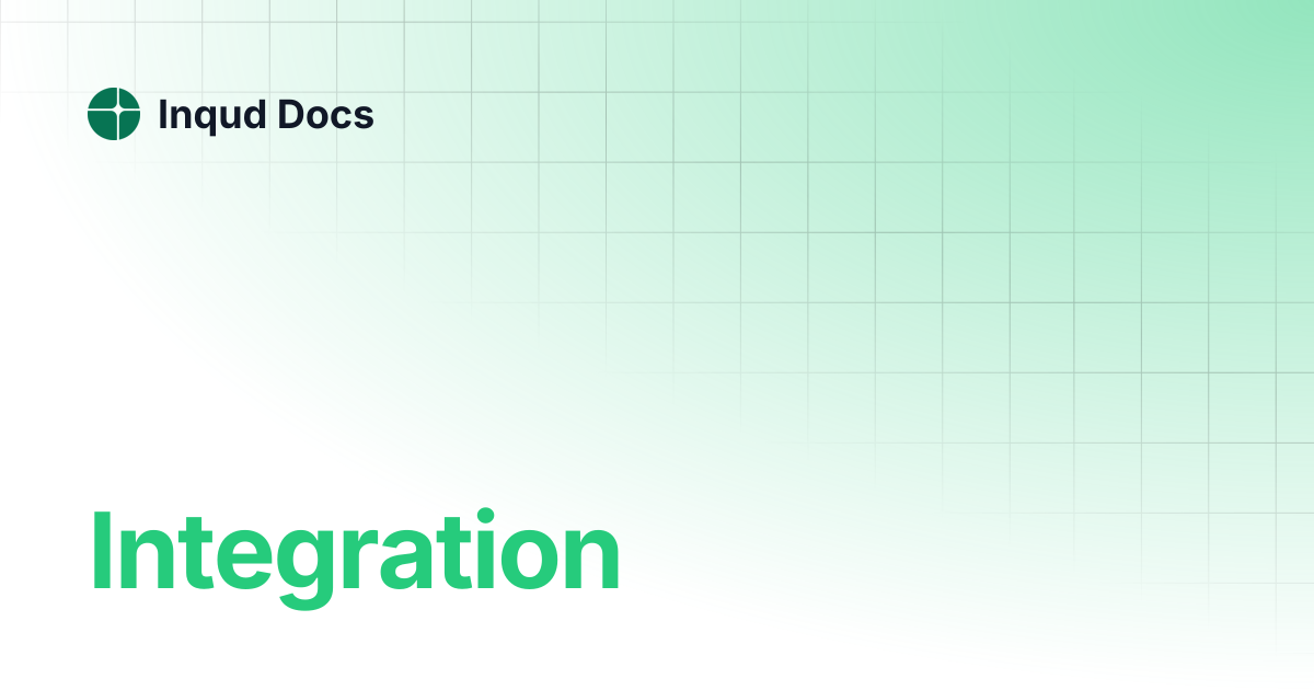Integration | Inqud Docs